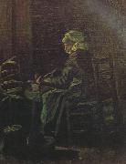 Vincent Van Gogh Peasant Woman at the Spinning Wheel (nn04) Germany oil painting artist
